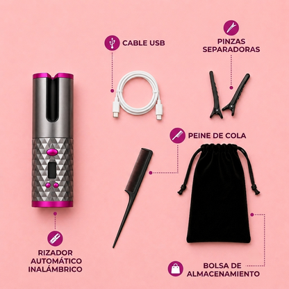 Rizador Automático Inalámbrico – Ondas Perfectas en Segundos