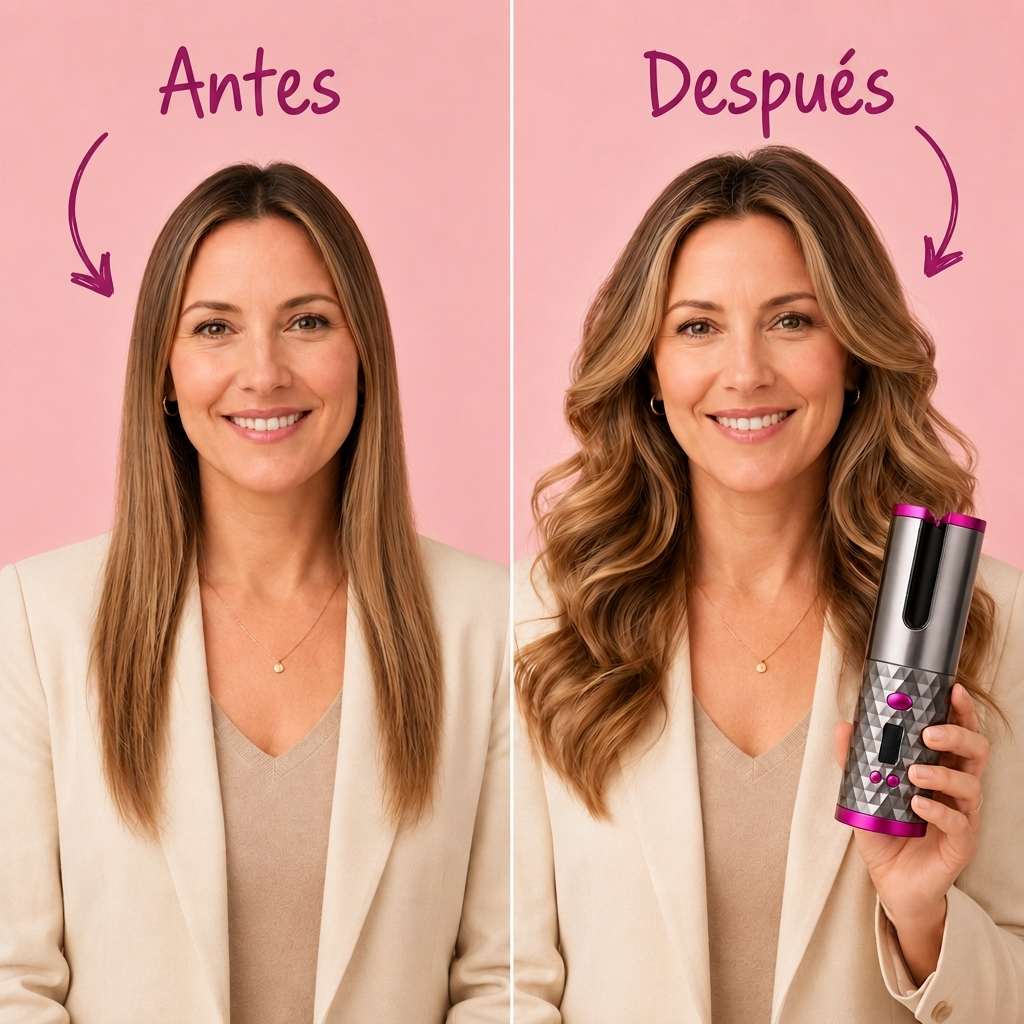 Rizador Automático Inalámbrico – Ondas Perfectas en Segundos