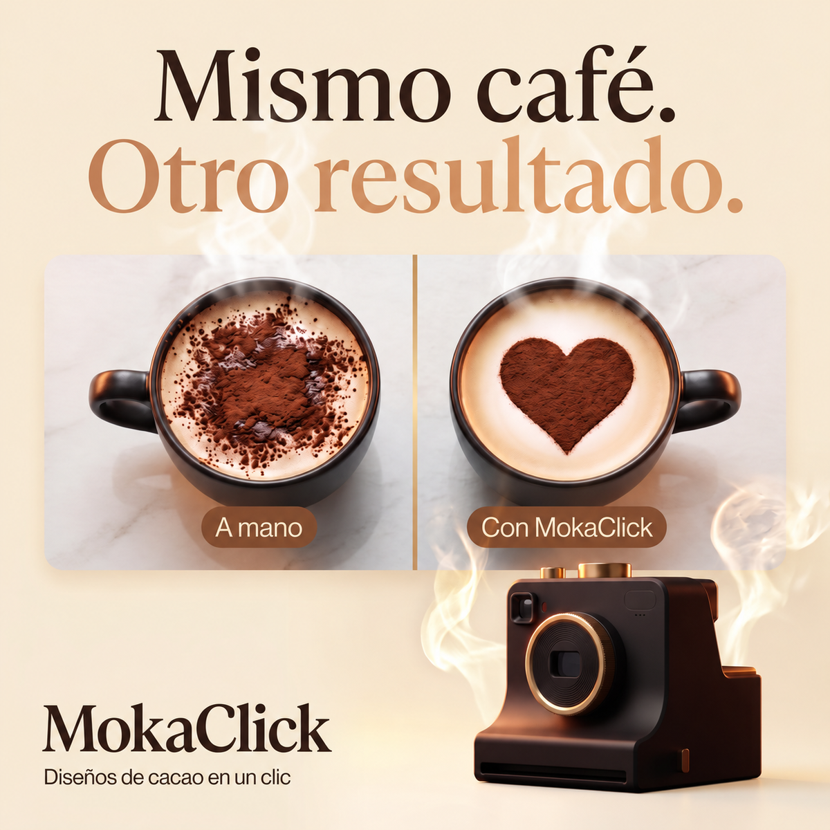 MokaClick™ – Cámara Decoradora de Café